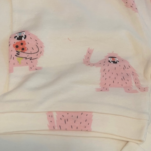 2pc Pajamas Top & Short Big Foot Monster Set Snug-Fit Unisex PJs Size 5T New - Picture 9 of 12